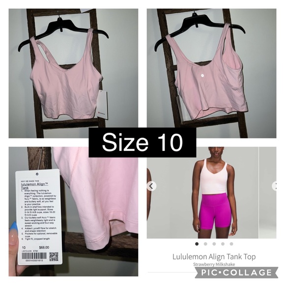 lululemon athletica Tops - Lululemon strawberry milkshake align tank